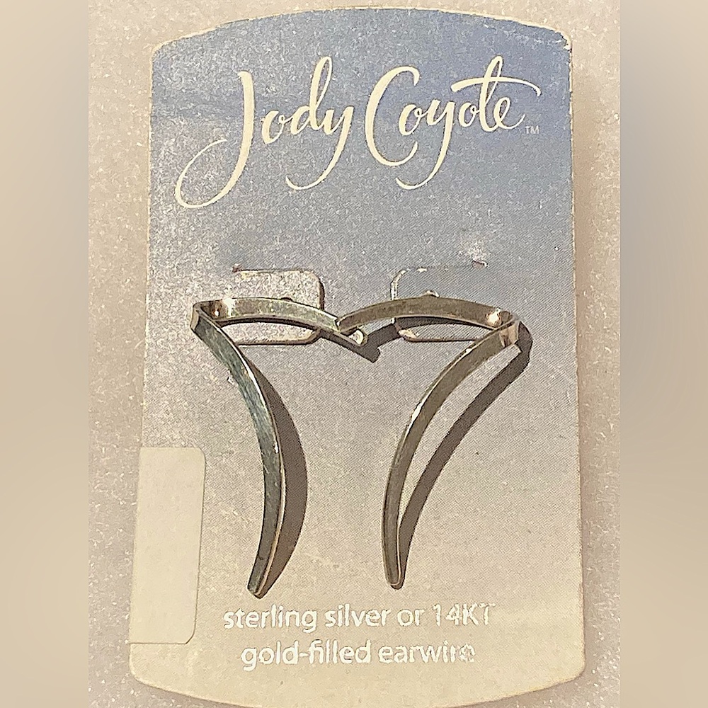 Jody Coyote Silver Post Earrings